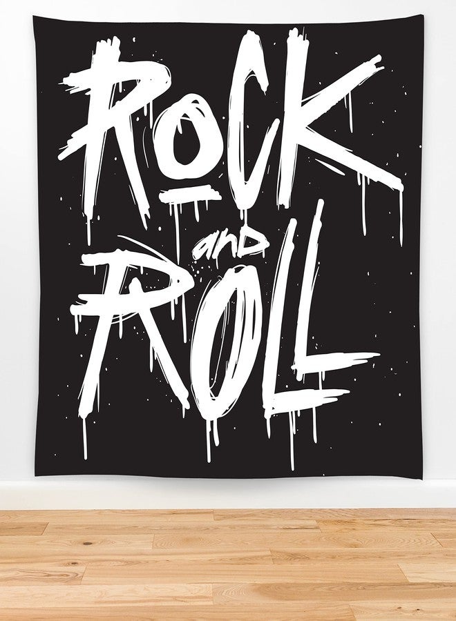feelacle Rock And Roll Tapestry 60" X 40" Rock`N`Roll Wall Hanging Party Decorations Home Decor For Bedroom Living Room Dorm (150 X 100cm) - Image 5
